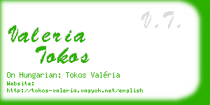 valeria tokos business card